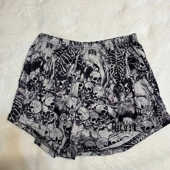 Womens Skull PJ Shorts - Picture 3 of 4